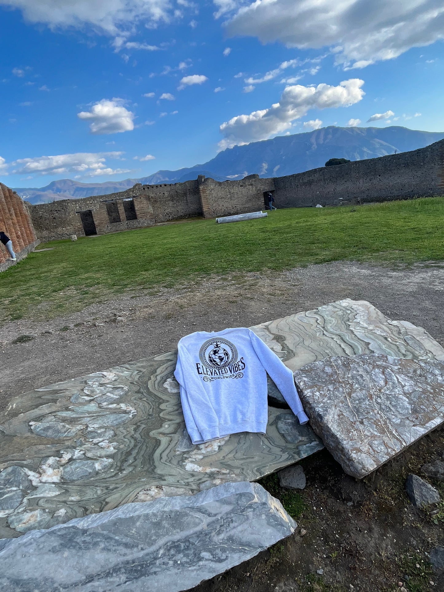 Gray “Elevated Vibes” Crewneck